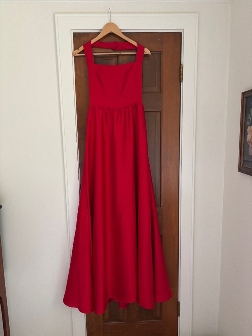 Reformation Red Halter Maxi Dress - Picture 2 of 7